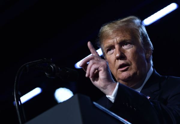 U.S. President Donald Trump addresses a press conference on the second day of the North Atlantic Treaty Organization (NATO) summit in Brussels on July 12, 2018. [Photo: AFP/Brendan SMIALOWSKI]