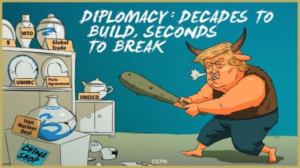 Diplomacy: Decades to build, seconds to break