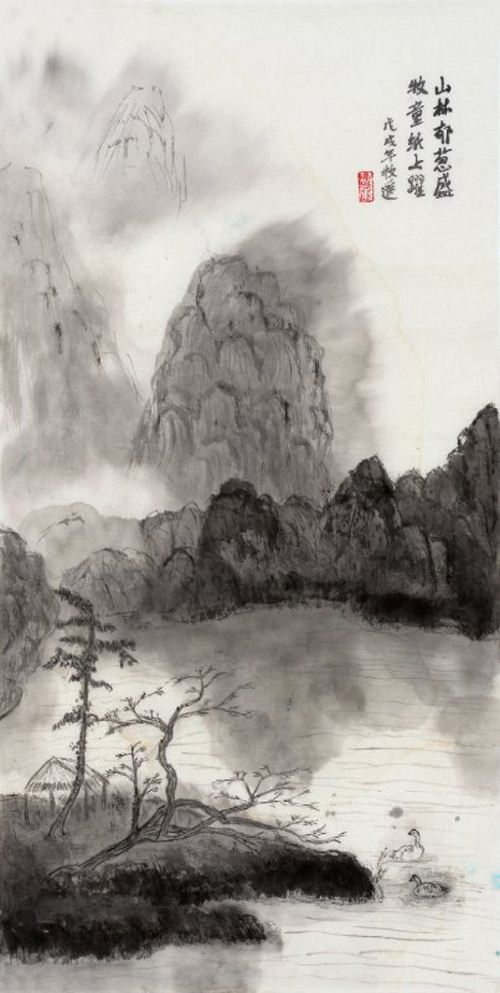 中国著名书画艺术家李牧遥作品闪耀艺术星空