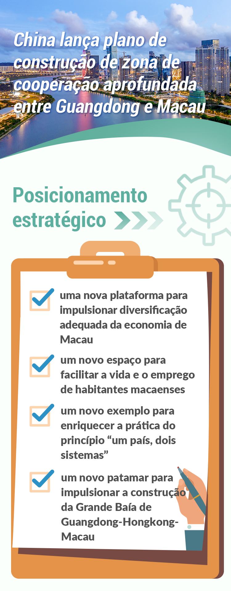 Infográficos: China lança plano de construção de zona de cooperação aprofundada entre Guangdong e Ma