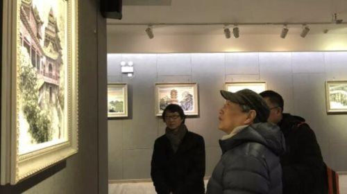 「展况」邱启先瓷画作品展于2019年1月5日在景德镇陶瓷艺术研究院景德美术馆开幕