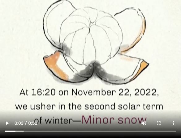 【大美广东】Neve Menor: um pouco de doçura pode aliviar o frio 小雪节气：以一口清甜，化解一丝轻寒